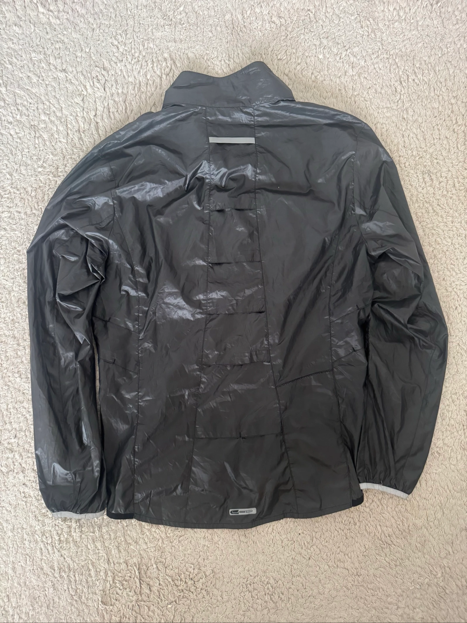 Puma Windbreaker Jas Grijs USP Lichtgewicht Hardlopen Sport Y2K Vintage M – photo 9